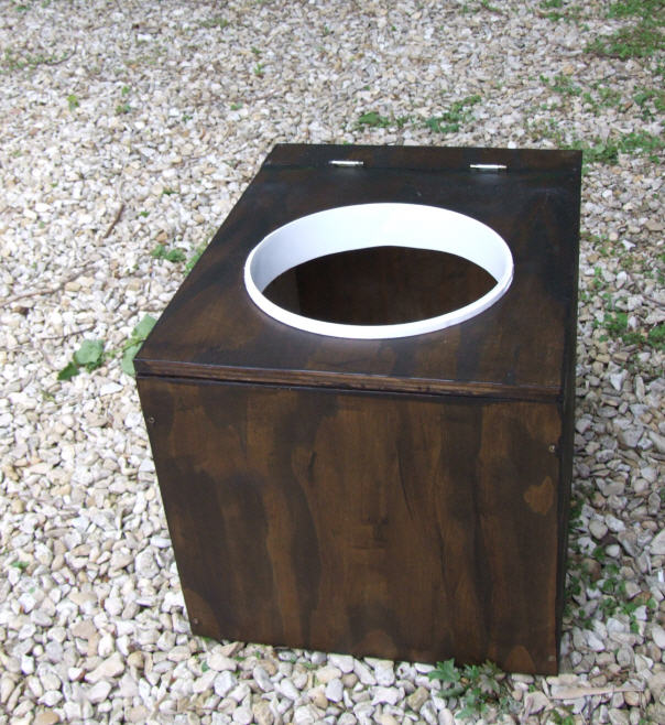Toilet box with lid down