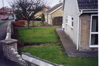 how the side garden to looked at first